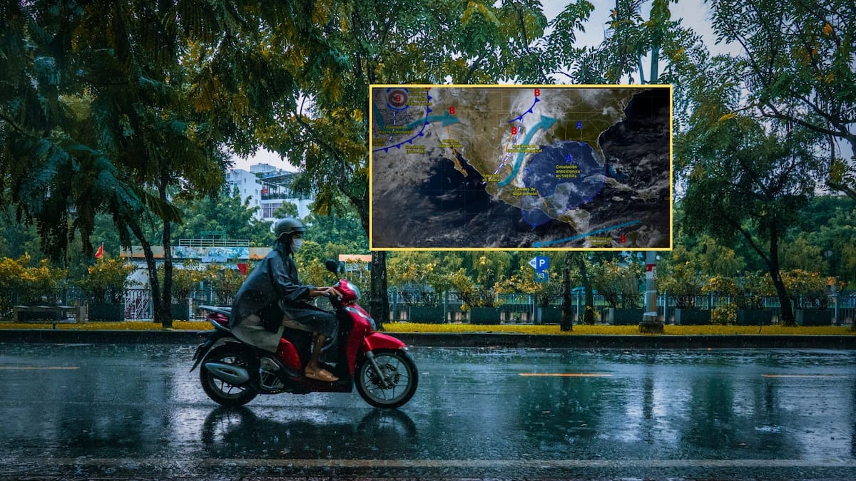 Frente frío 44 provocará cuatro días de lluvias y fuertes vientos en diferentes estados a partir del lunes 13 al jueves 16 de abril: SMN