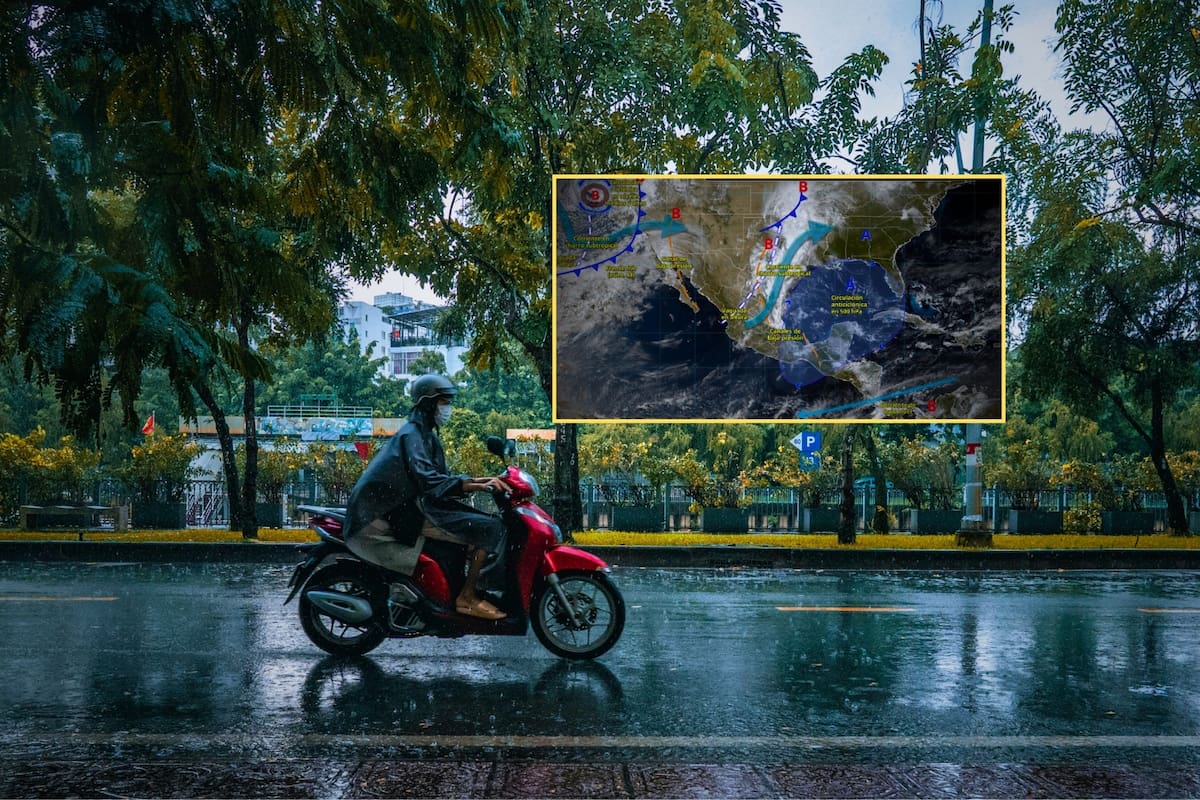 Frente frío 44 provocará cuatro días de lluvias y fuertes vientos en diferentes estados a partir del lunes 13 al jueves 16 de abril: SMN