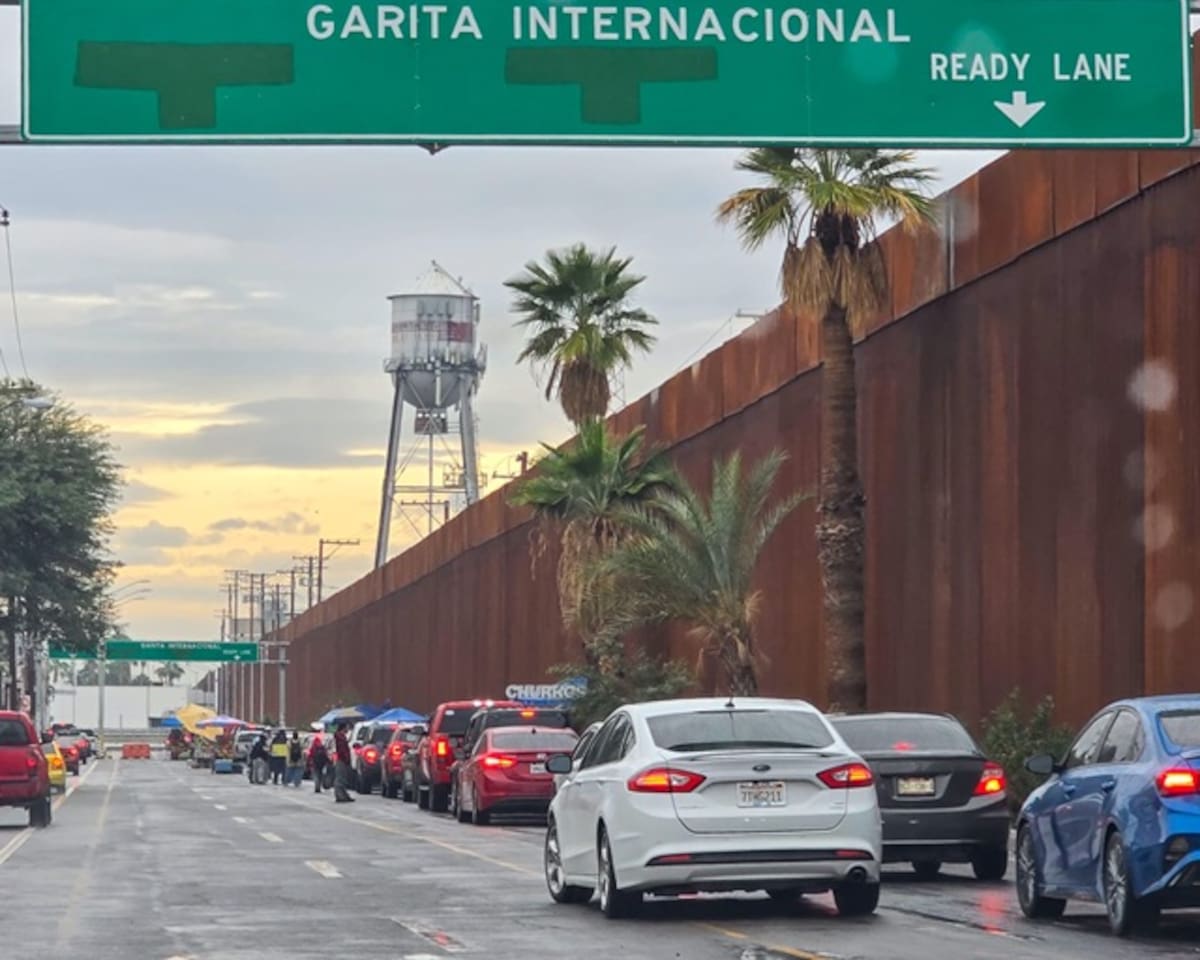 Garita de Calexico. | Foto: Javier Gallegos