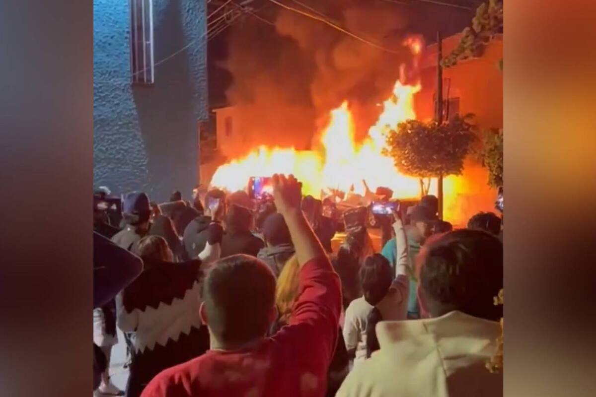 VIDEO: Muere menor y autos son quemados tras disputa por ruido durante fiesta en San Luis Potosí