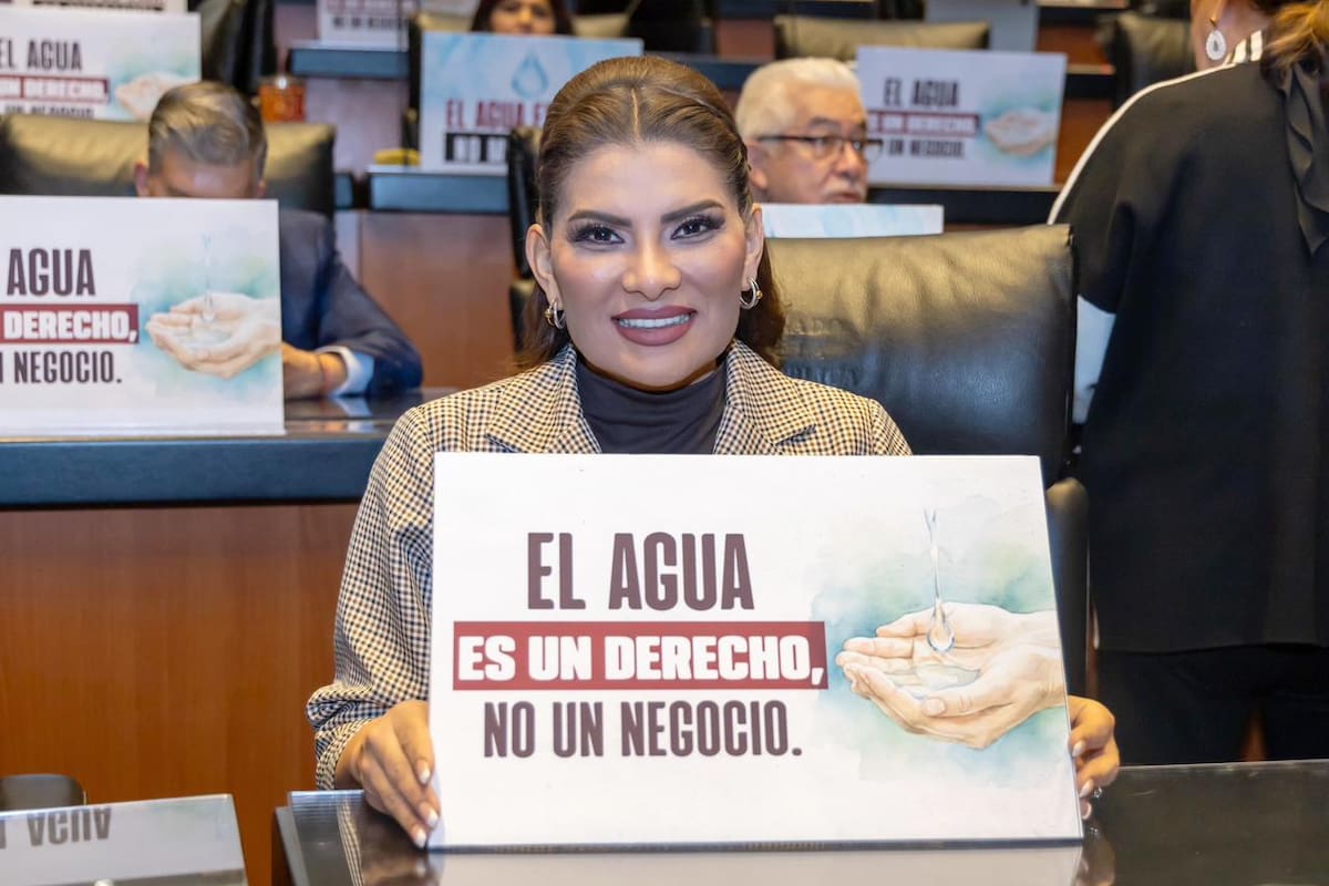 La senadora por Sonora detalla la reforma a la Ley de Aguas Nacionales
