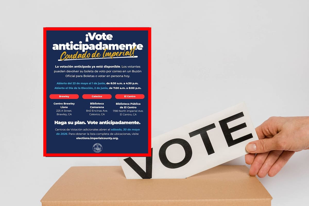 Desde el 23 de mayo ya puedes votar en el Condado Imperial para las elecciones primarias de California