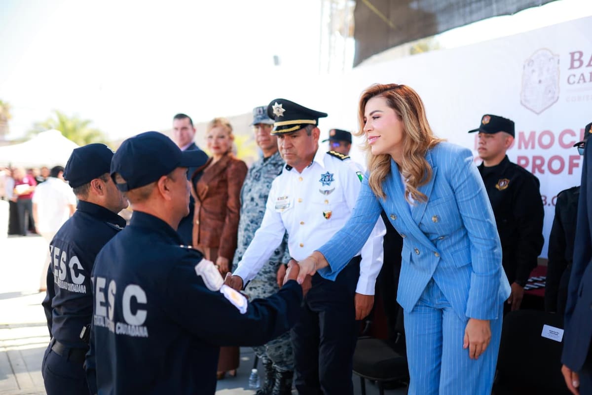 Trabaja Gobierno de BC en fortalecer condiciones laborales para policías estatales