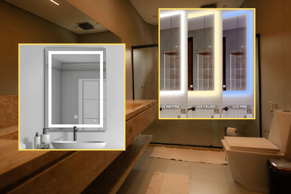 Mercado Libre rebaja 56% el espejo inteligente de Renovashop: el modelo más vendido cuesta hoy 349 pesos con envío gratis y luz táctil de tres tonos