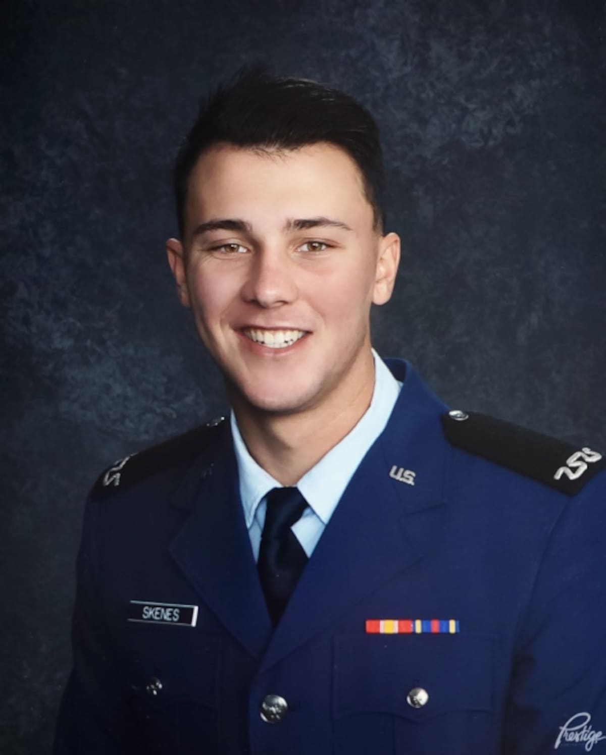 Paul Skenes como cadete en la Academia de la Fuerza Aérea de los Estados Unidos.