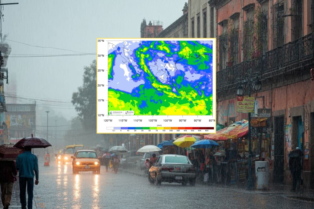 Fuertes lluvias y vientos peligrosos se pronostican para este jueves en estos estados de México