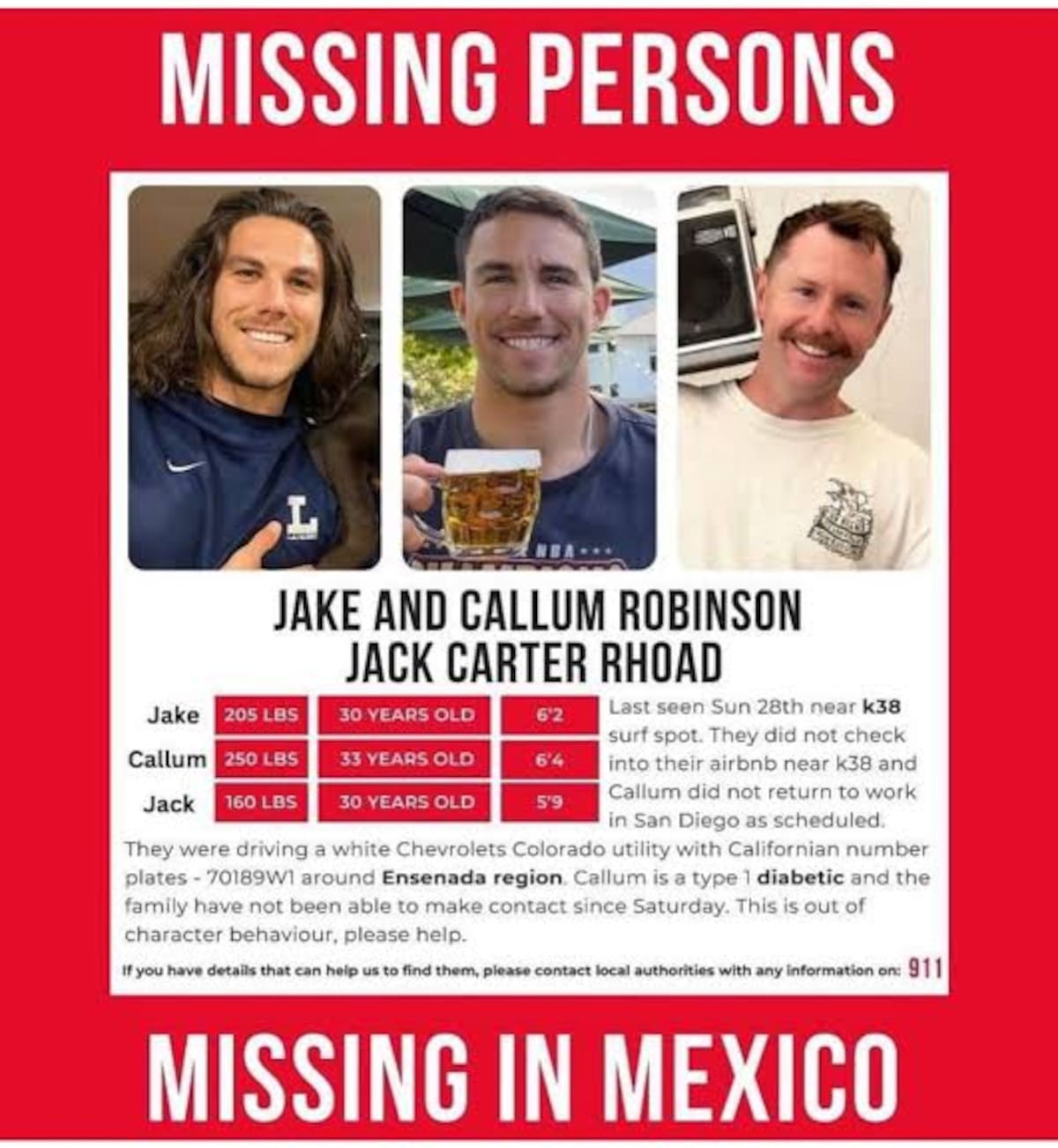 Debra Robinson, madre de Callum y Jake, lanzó una alerta de búsqueda en redes sociales pidiendo ayuda para localizar a sus hijos tras perder comunicación total desde el 27 de abril. Foto: Cortesía
