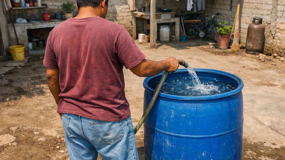 Desabasto de agua y fugas de drenaje afectan diariamente a colonias del Norte de Hermosillo y vecinos reportan menos de seis horas de suministro