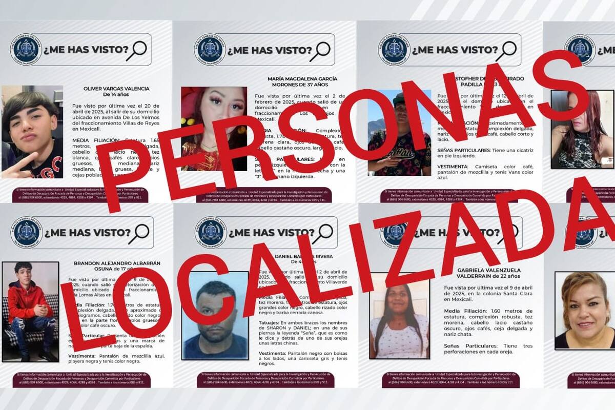 Cancelación de pesquisa de 8 personas
