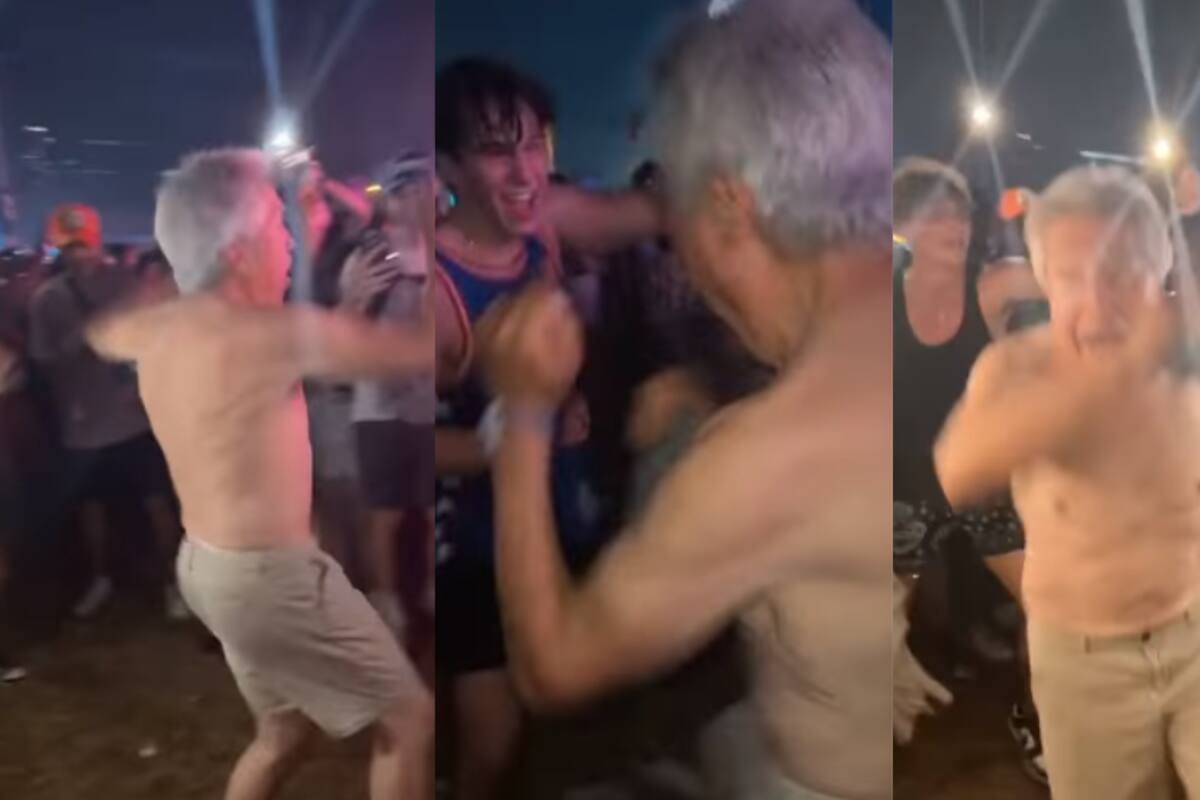 VIDEO: ¡Abuelo a la pista!