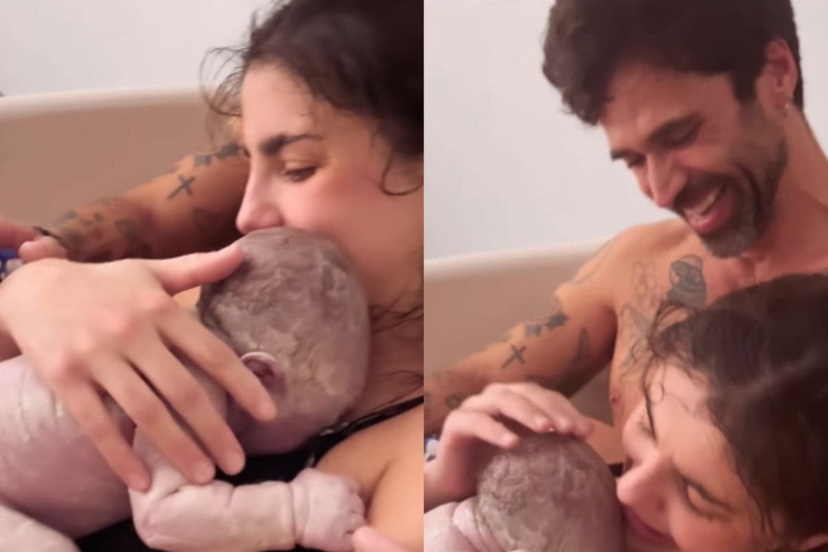 Michelle Renaud y Matías Novoa comparten video del nacimiento de su hijo Milán