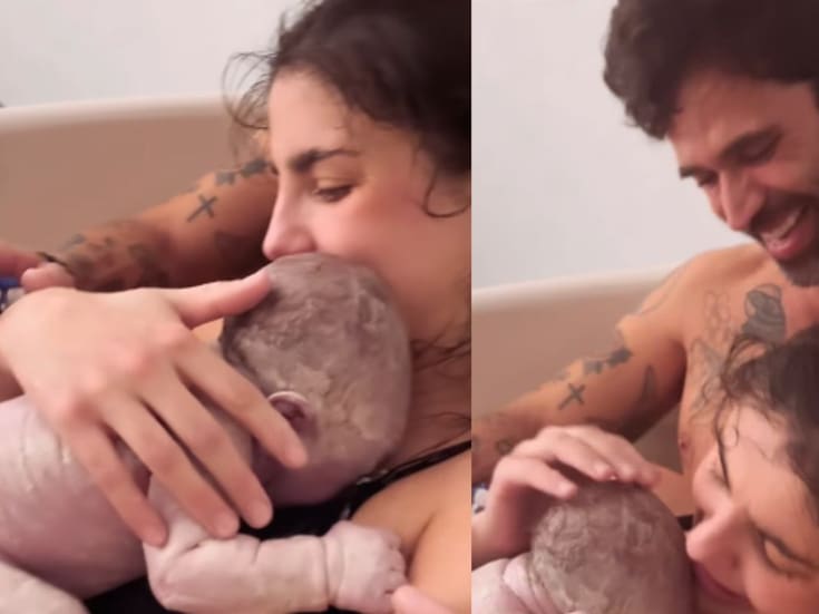 Michelle Renaud y Matías Novoa comparten video del nacimiento de su hijo Milán