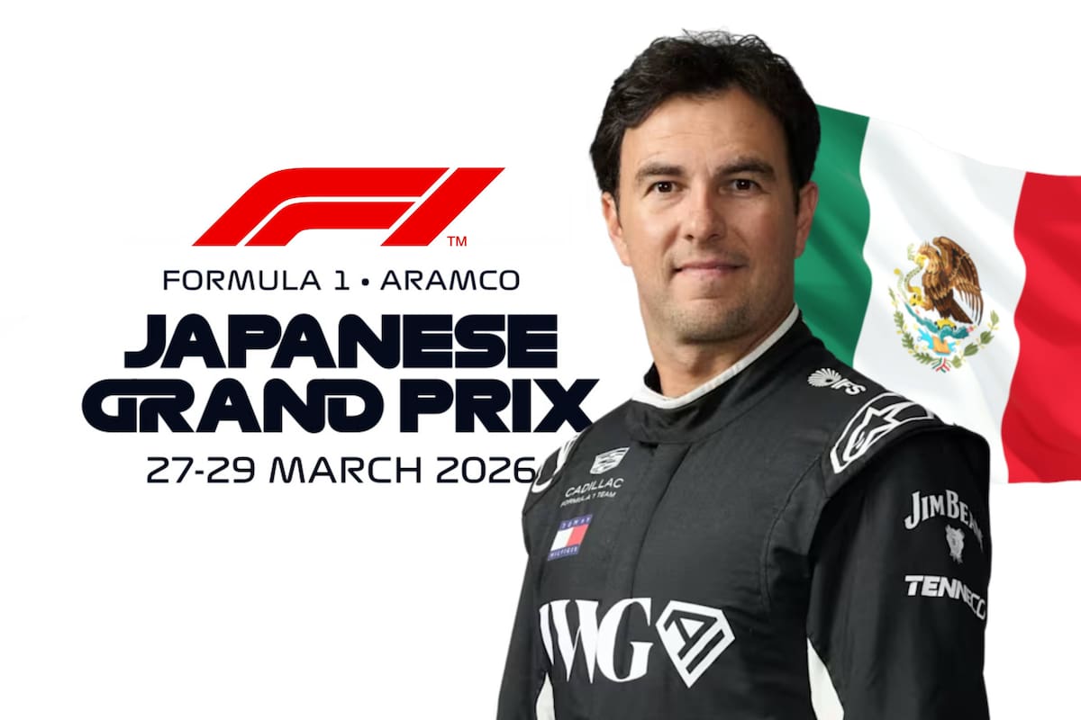 F1: GP Japón 2026 ¿A qué hora y dónde ver a ‘Checo’ Pérez en la Clasificación?