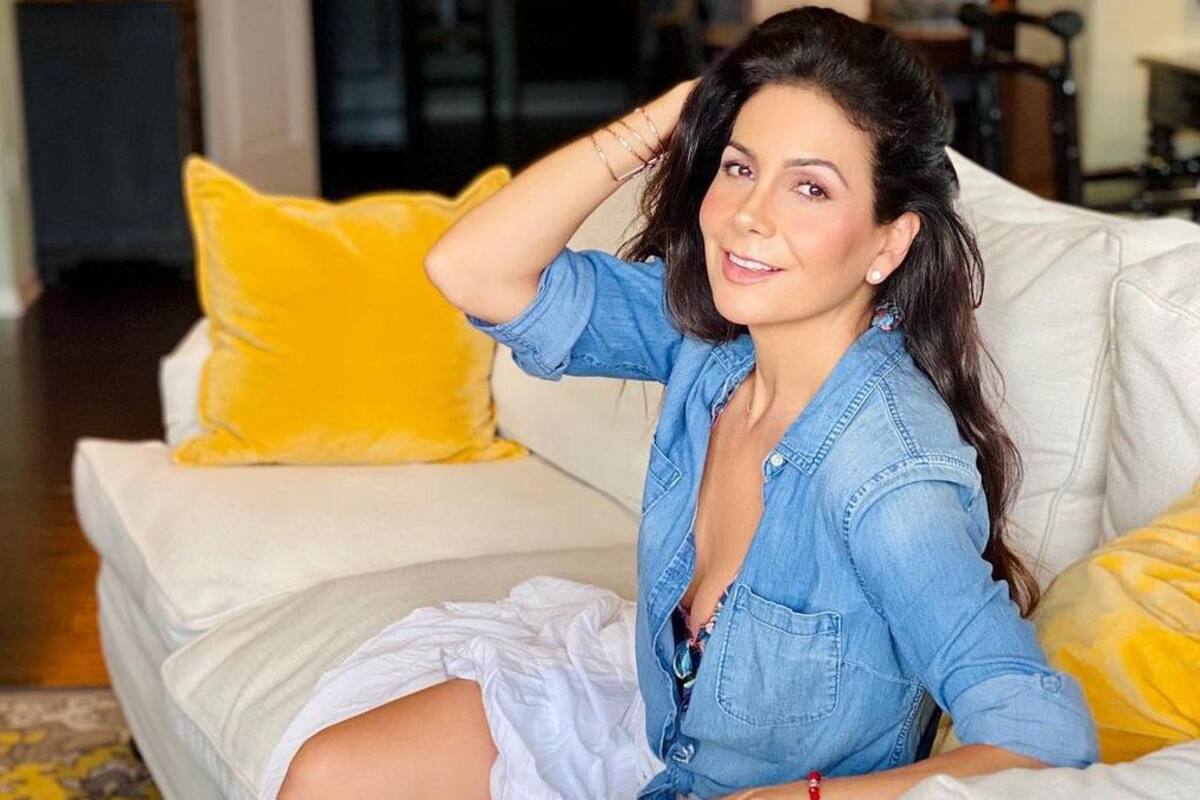 Patricia Manterola en 'oufit' de vaquera