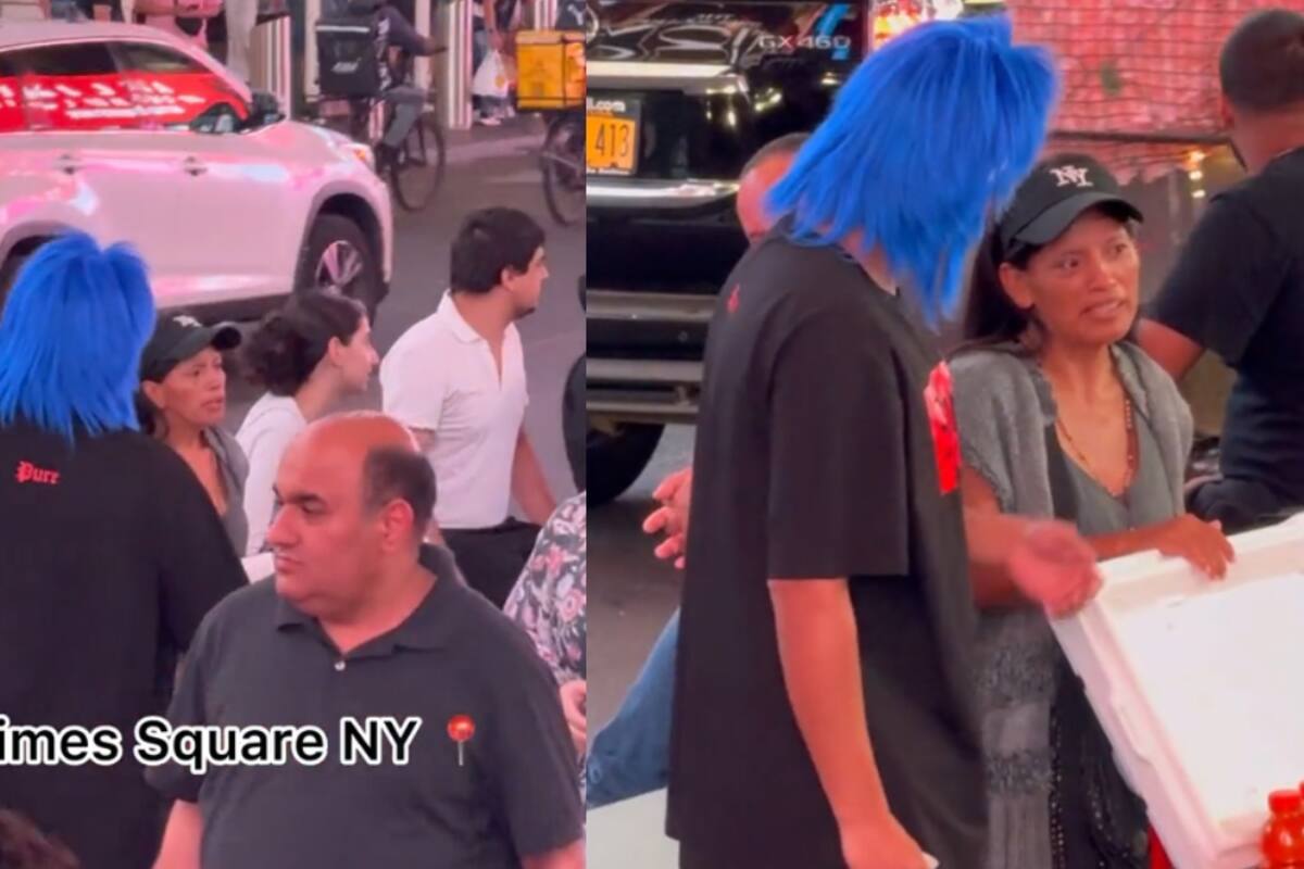 Un influencer estaba haciendo bromas a las personas, pero terminó ayudando a una vendedora ambulante al comprarle todo su producto
