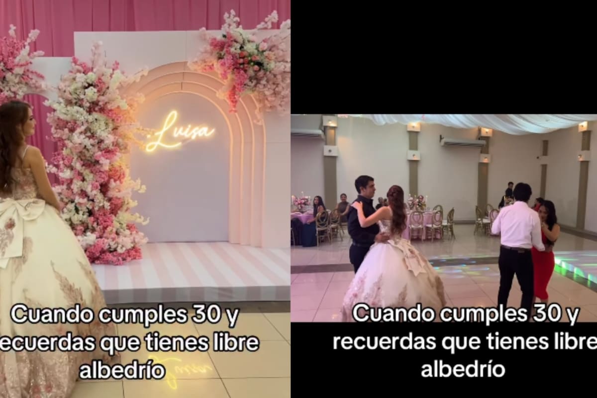 Mujer celebra su fiesta de XV años a los 30 y se vuelve viral