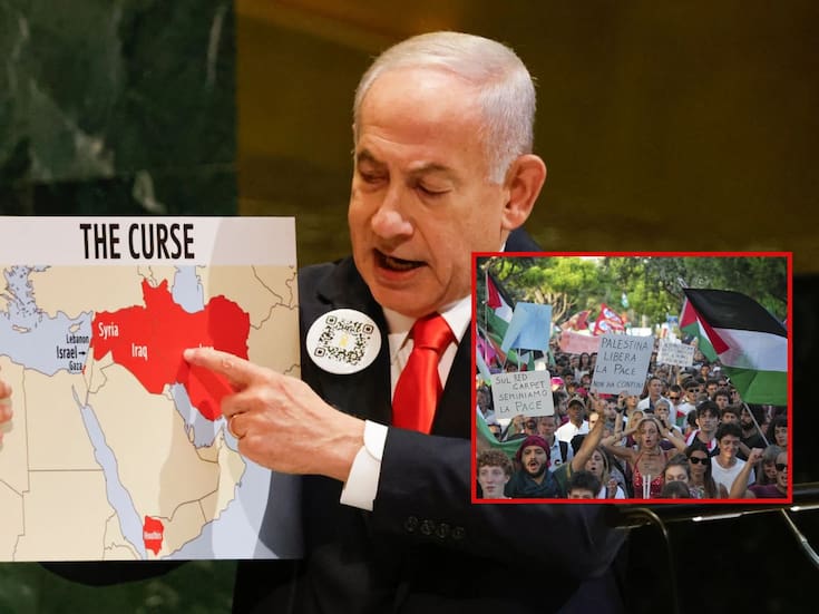 “Es una maldición”: Netanyahu fue boicoteado por países ante la ONU, entre abucheos y abandono de asistentes, mientras daba su discurso contra Palestina