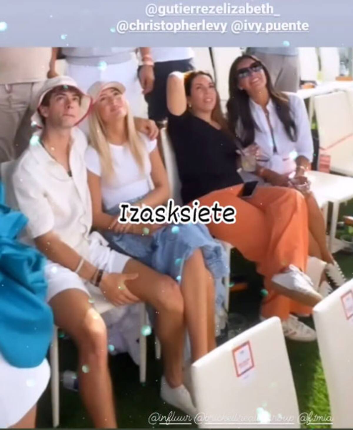 A Elizabeth Gutiérrez se le vio junto a otras famosas como Clarissa Molina y Ale Jaramillo.