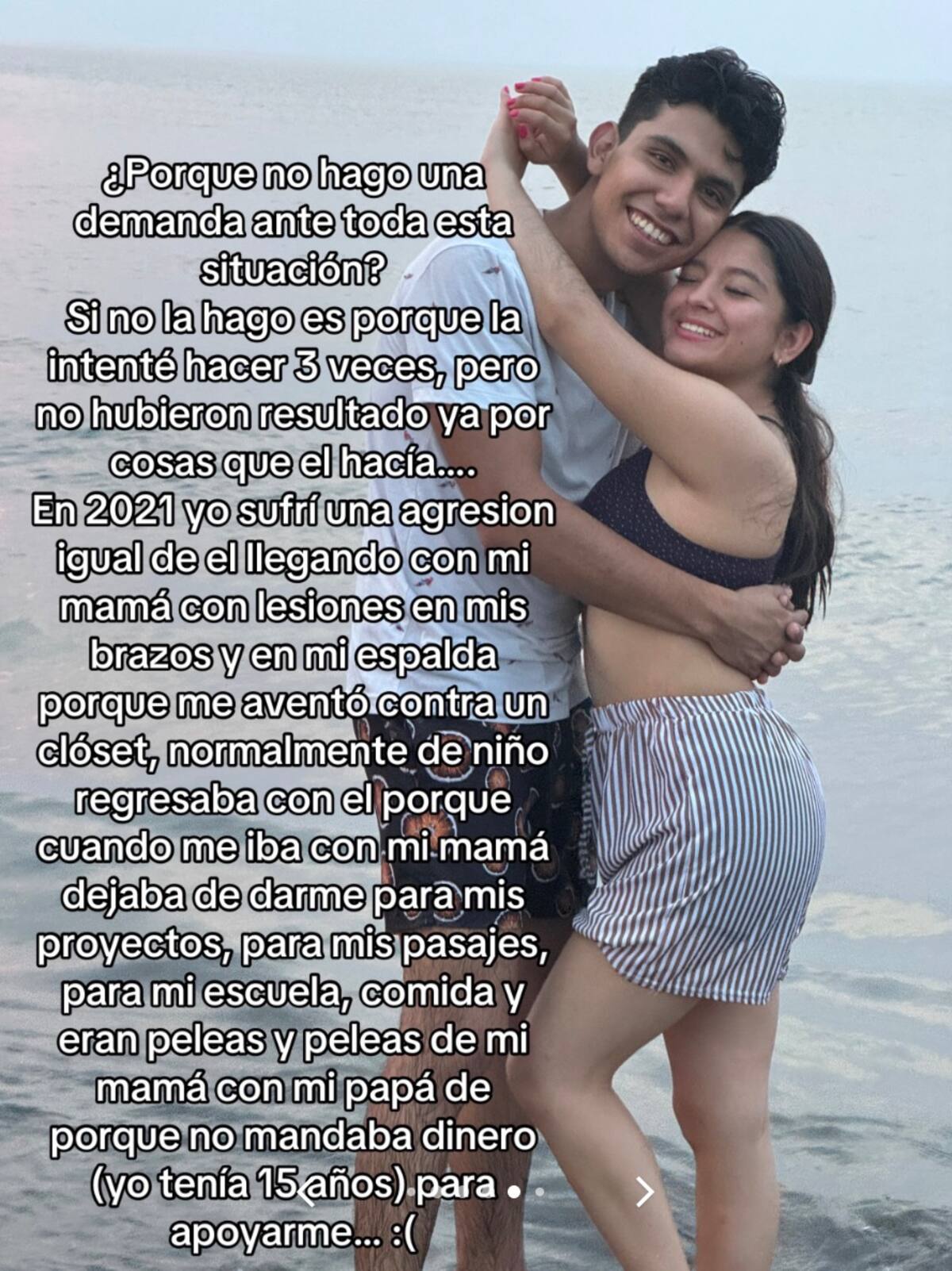 Razón por la cual Giovani ya no ha intentado demandar a su padre.