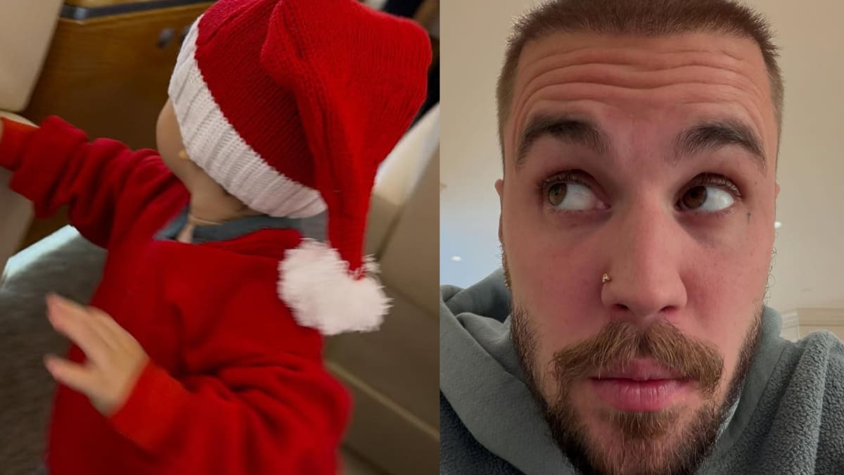 Justin Bieber comparte fotos de su navidad y screenshots de terapia con ChatGPT: “Dejar ir el resentimiento es difícil” (FOTOS)
