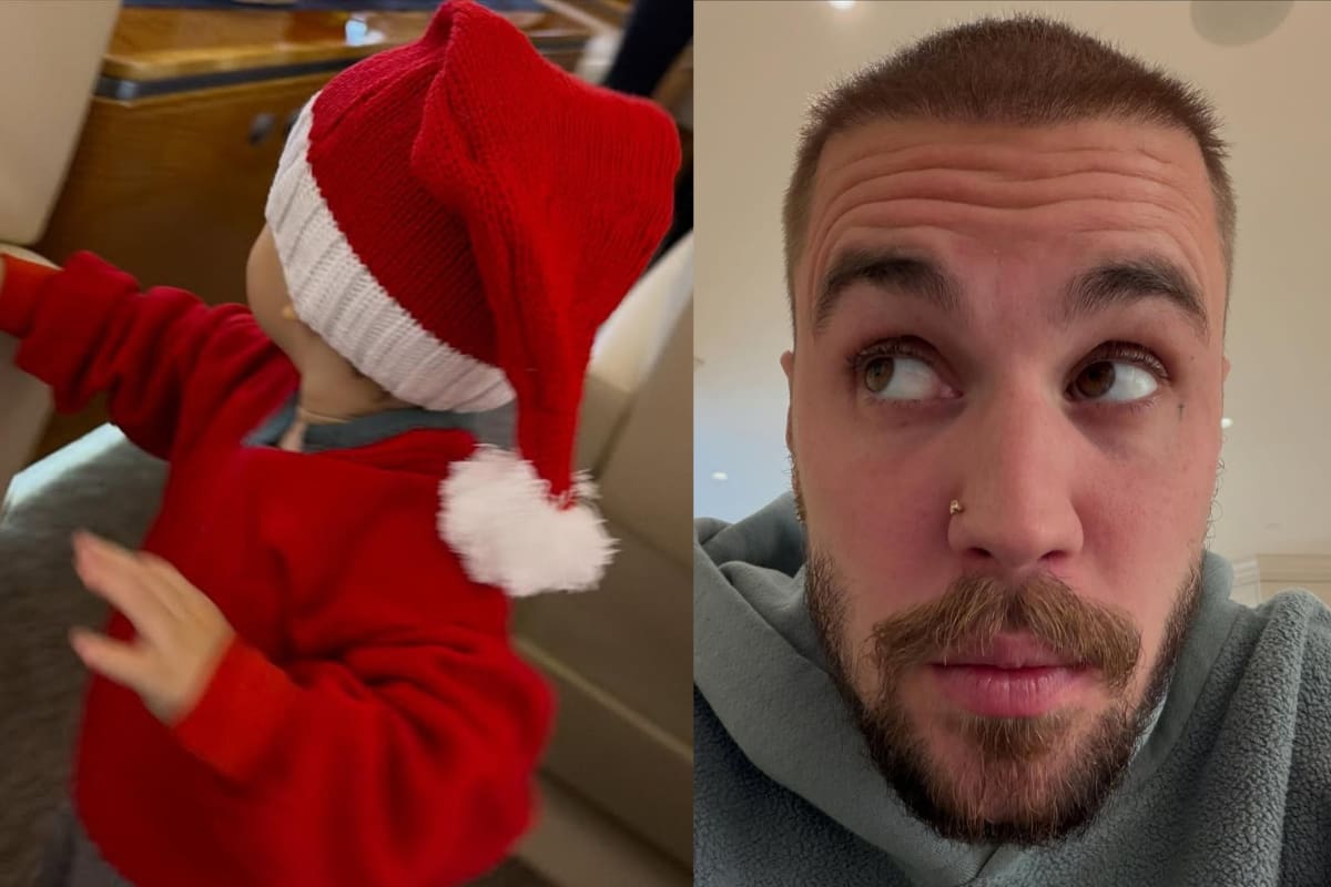 Justin Bieber comparte fotos de su navidad y screenshots de terapia con ChatGPT: “Dejar ir el resentimiento es difícil” (FOTOS)