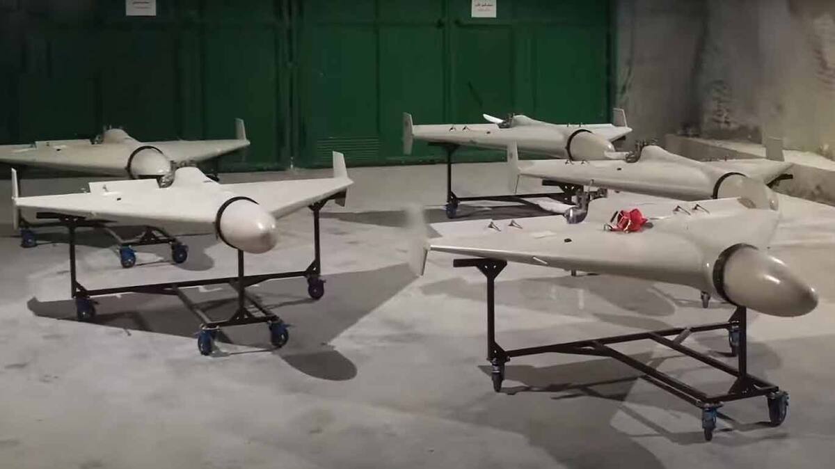 Drones Shahid de origen iraní hechos para transporte de armamento o destinados a realizar ataques no tripulados.
Foto extraída del sitio web: defenceprocurementinternational.com/