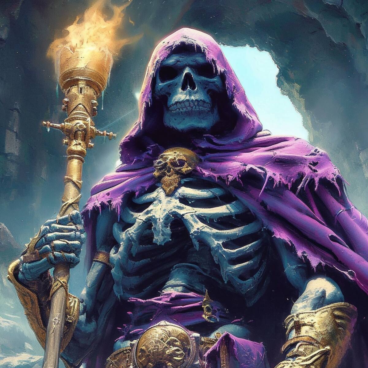 La malicia de Skeletor intensificada por la inteligencia artificial.