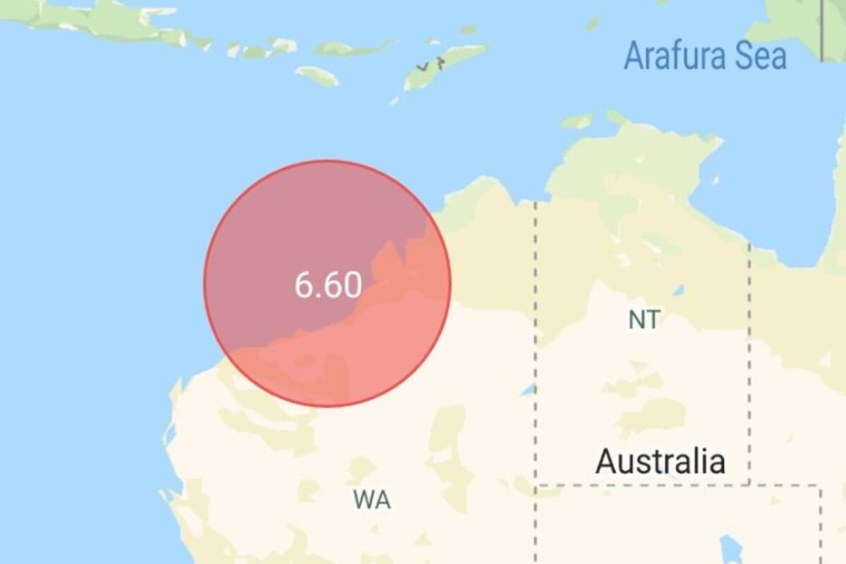 Se registra sismo de 6.6 grados en costa Oeste de Australia