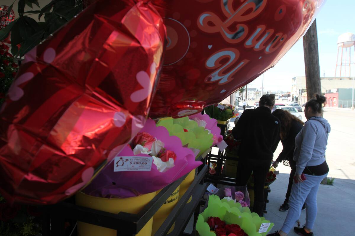 Previo al 14 de febrero ya se observa en comercios la venta de flores y regalos alusivos al Día de San Valentín o Día del Amor y la Amistad.