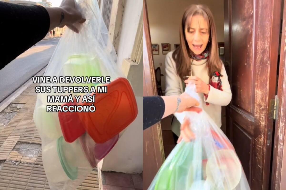 Mamá se lleva enorme sorpresa cuando su hija le regresa TODOS los tuppers que le había prestado