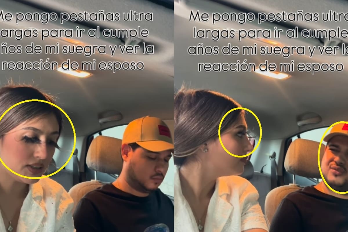 “No puedes ni abrir los ojos con eso, están bien feas.”: Joven le juega broma a su novio con pestañas extra grandes y se vuelven virales