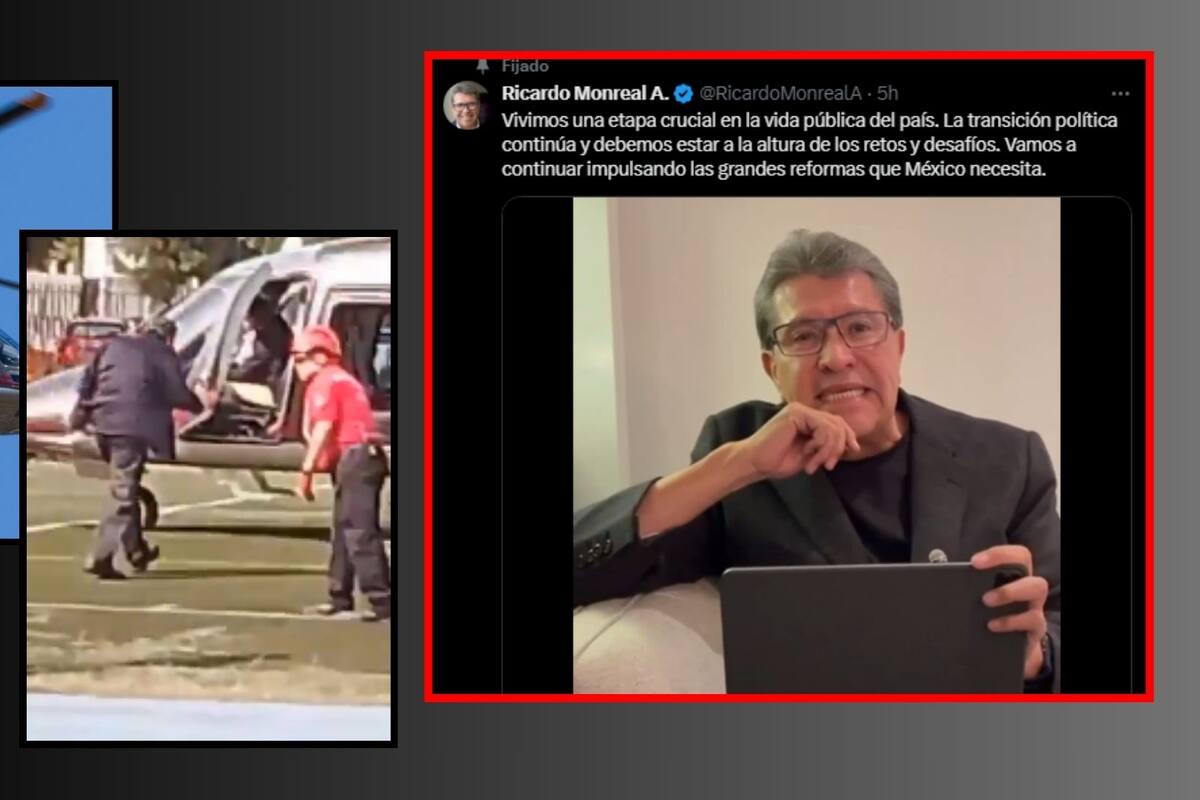 Ricardo Monreal pide disculpas por usar helicóptero privado “Se realizó de buena fe y sin uso de recursos públicos”