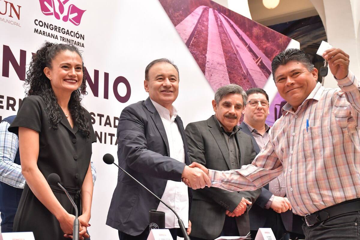 Gobierno de Sonora firma convenio con la Congregación Mariana Trinitaria A.C.