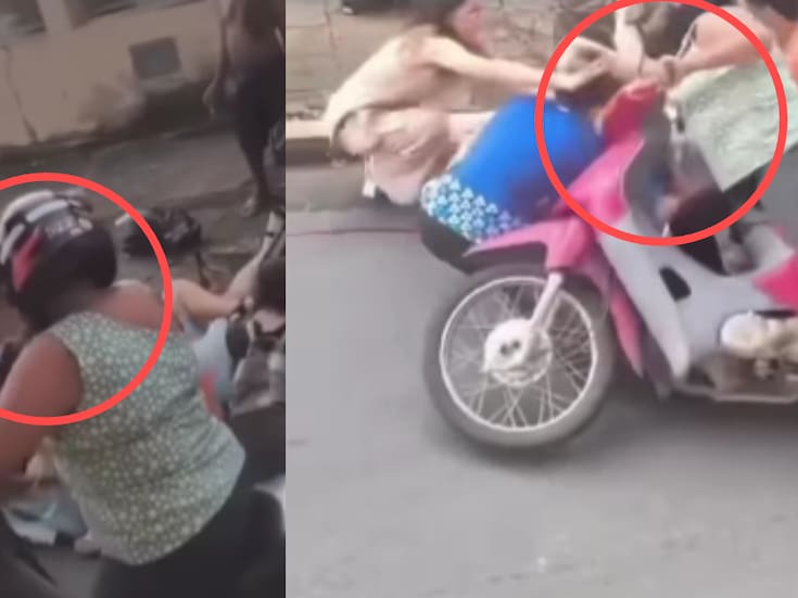 “Se cayó con todo y moto arriba del accidentado.”: mujer que pasaba en motocicleta quiso ver el chisme de cerca, pero terminó siendo parte de él