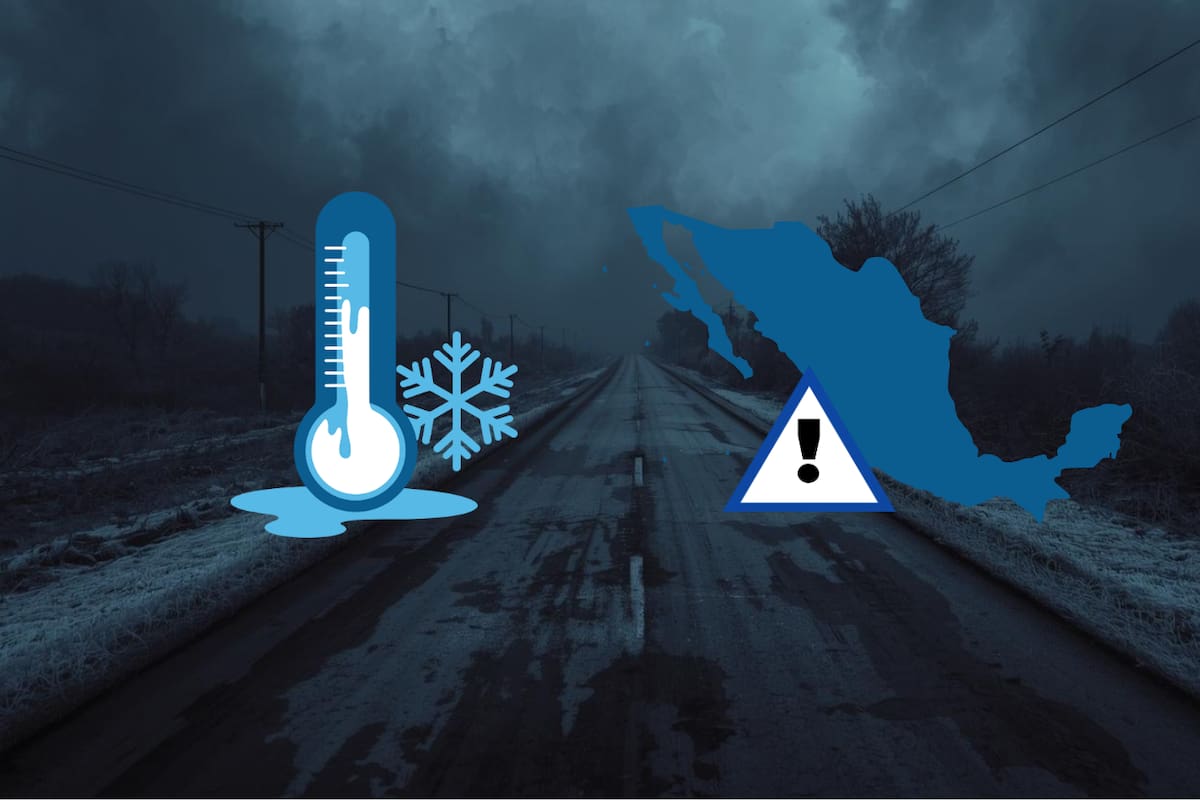 ¿Habrá hielo negro en México? este es el pronóstico oficial y las zonas de mayor riesgo