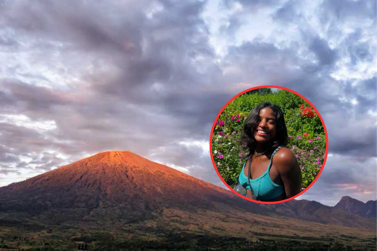 Turista brasileña queda atrapada en volcán activo de Indonesia tras ser abandonada por su guía