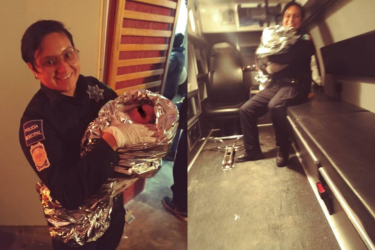 Apoyan policías municipales de Tijuana en labor de parto