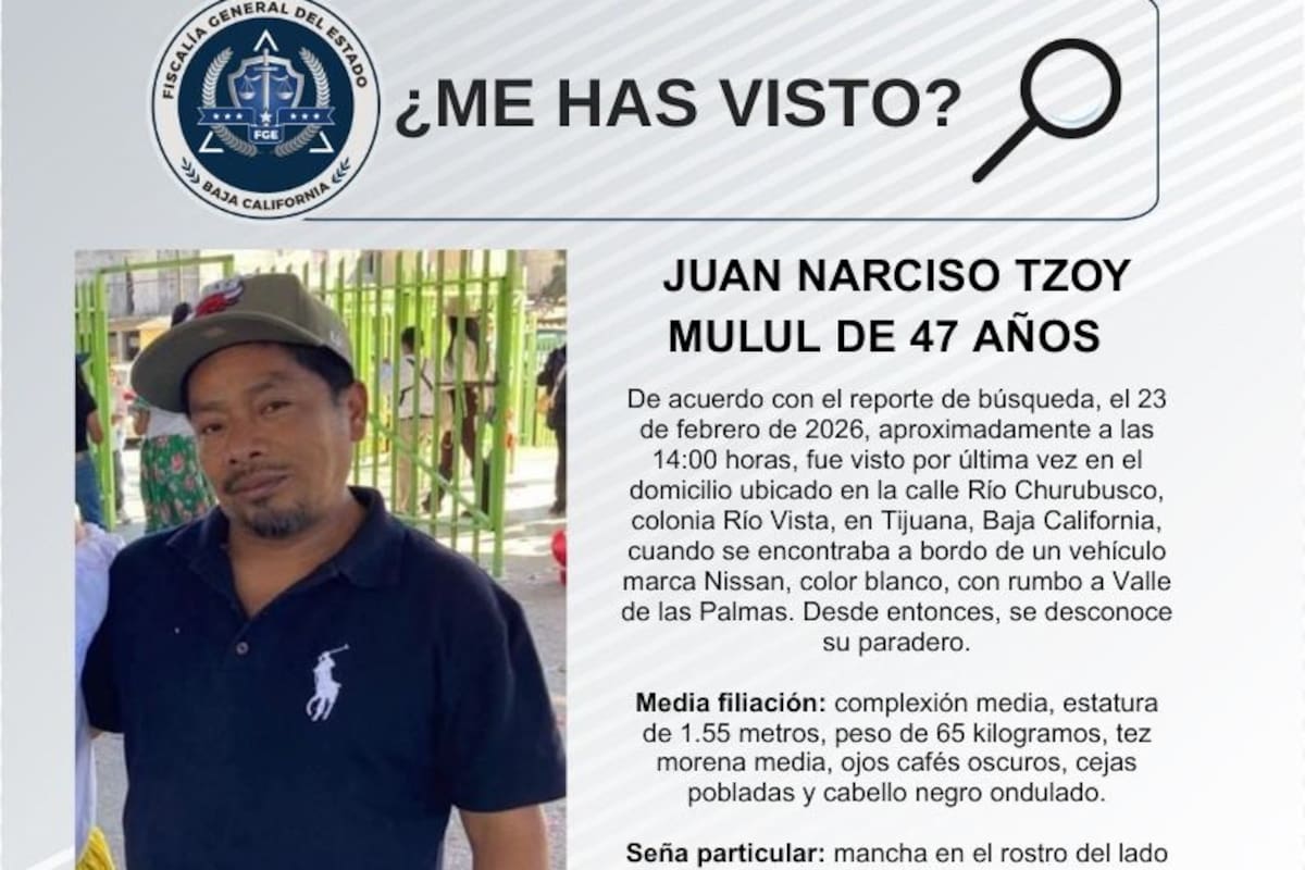 Se busca a Juan Narciso Tzoy Mulul de 47 años