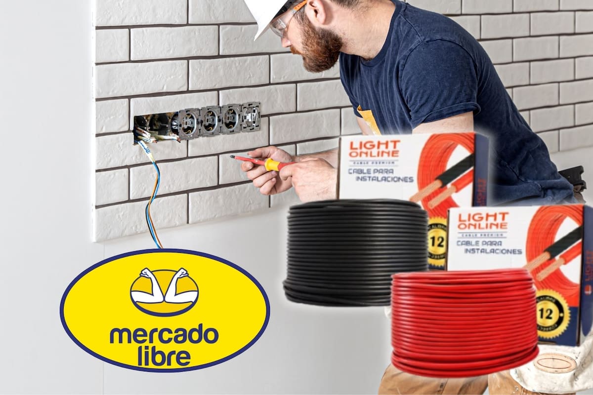 El paquete de cable calibre 12 bimetálico a precio de remate en Mercado Libre que te permite ahorrar más del 60% en materiales y es la opción más económica para renovar por completo la iluminación de tu hogar