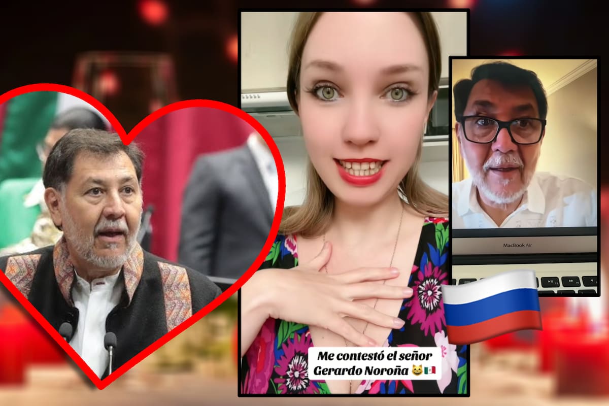 Joven rusa enamorada de Gerardo Noroña revela que “el hombre más guapo e inteligente de México” le contestó: “Gracias por los elogios”