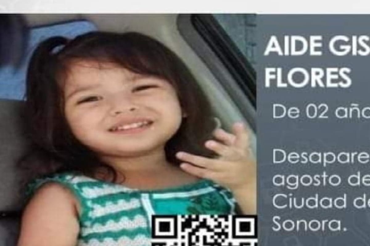 Alerta Amber: Buscan a la niña Aide Gisela Diaz Flores, desaparecida en Hermosillo