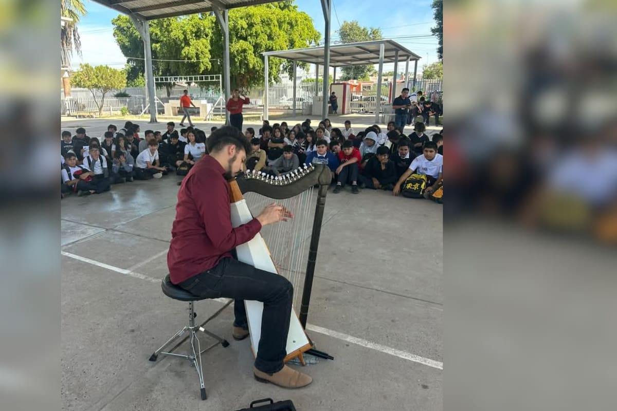 Arpista nogalense ofrecerá concierto antes sus paísanos