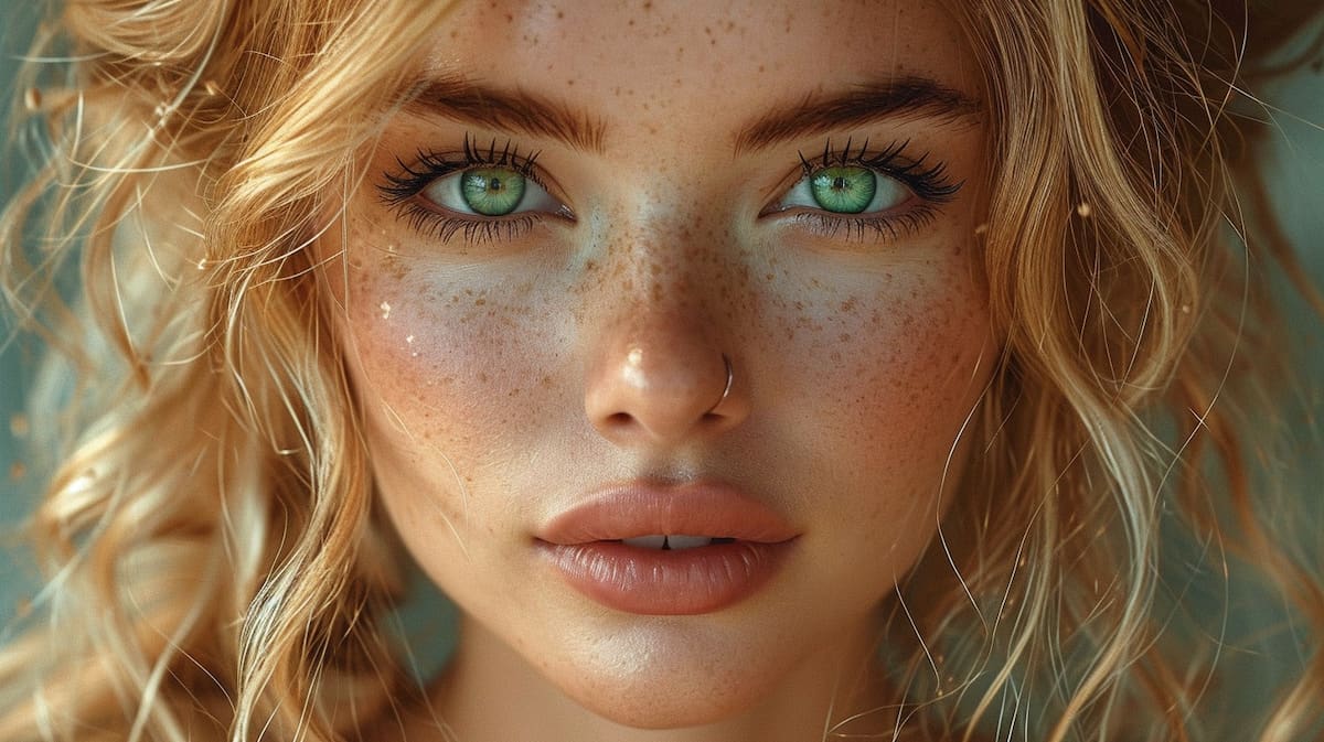 Midjourney se imaginó a Candy Candy como una chica rubia con pecas en su rostro, de nariz respingada y grandes ojos color verde esmeralda.