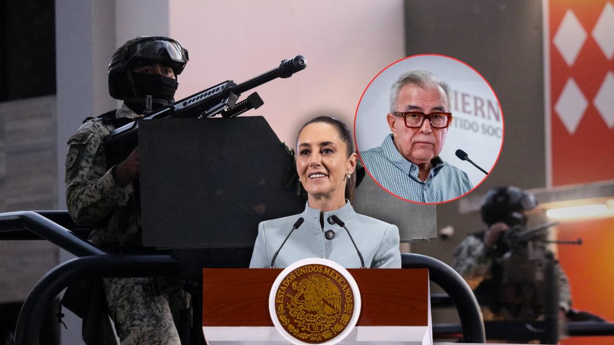 Rubén Rocha Moya anunció este lunes nuevas medidas de seguridad, tras la visita de la presidenta Claudia Sheinbaum el pasado fin de semana. Foto: Especial (Reuters y Gobierno de México)