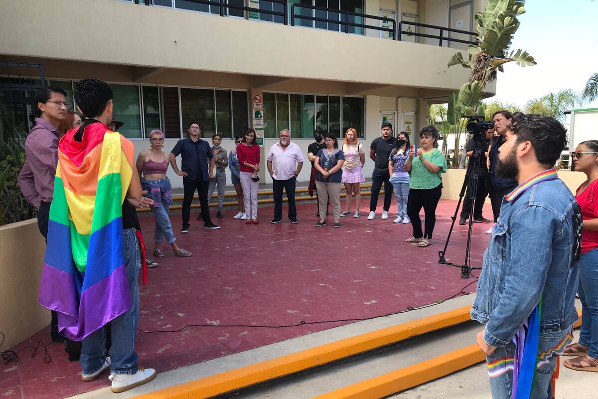 Colectivos LGBTIQ+ se pronuncian en contra de discurso de estudiante de la UABC