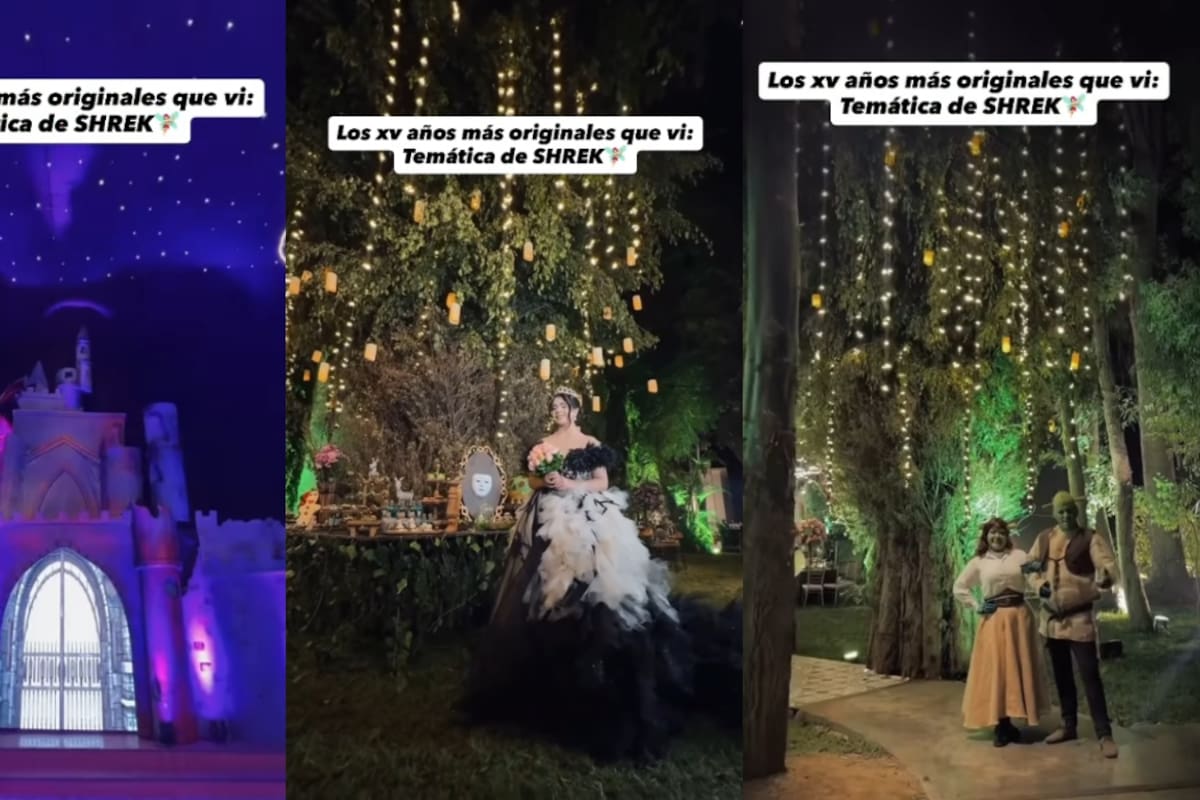 “Nos dieron belleza, coreografía, glamour y concierto”: fiesta de XV años se vuelve viral por su temática y ambientación inspirada en Shrek