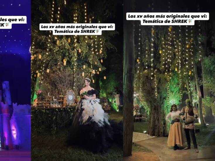 “Nos dieron belleza, coreografía, glamour y concierto”: fiesta de XV años se vuelve viral por su temática y ambientación inspirada en Shrek