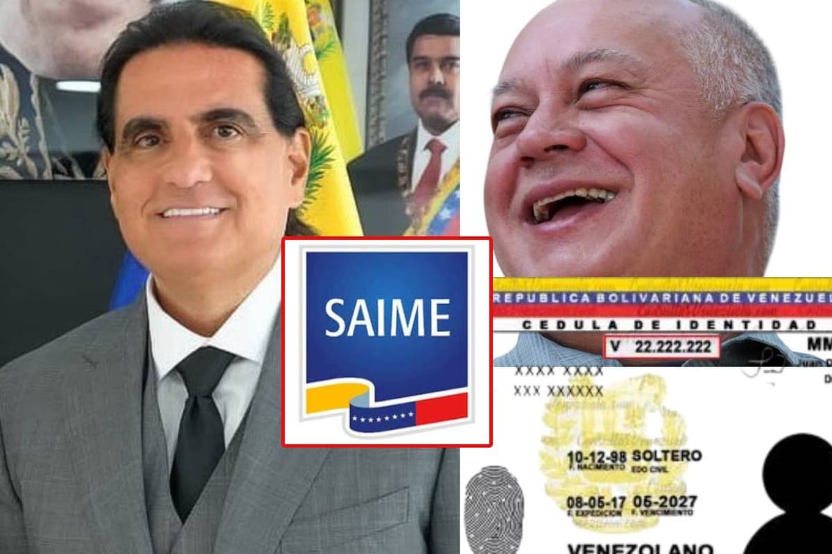 Revelaron que Alex Saab, quien fue testaferro de MADURO y hasta ministro, tenía documento de identificación venezolano FALSO y en realidad era colombiano, según Diosdado Cabello