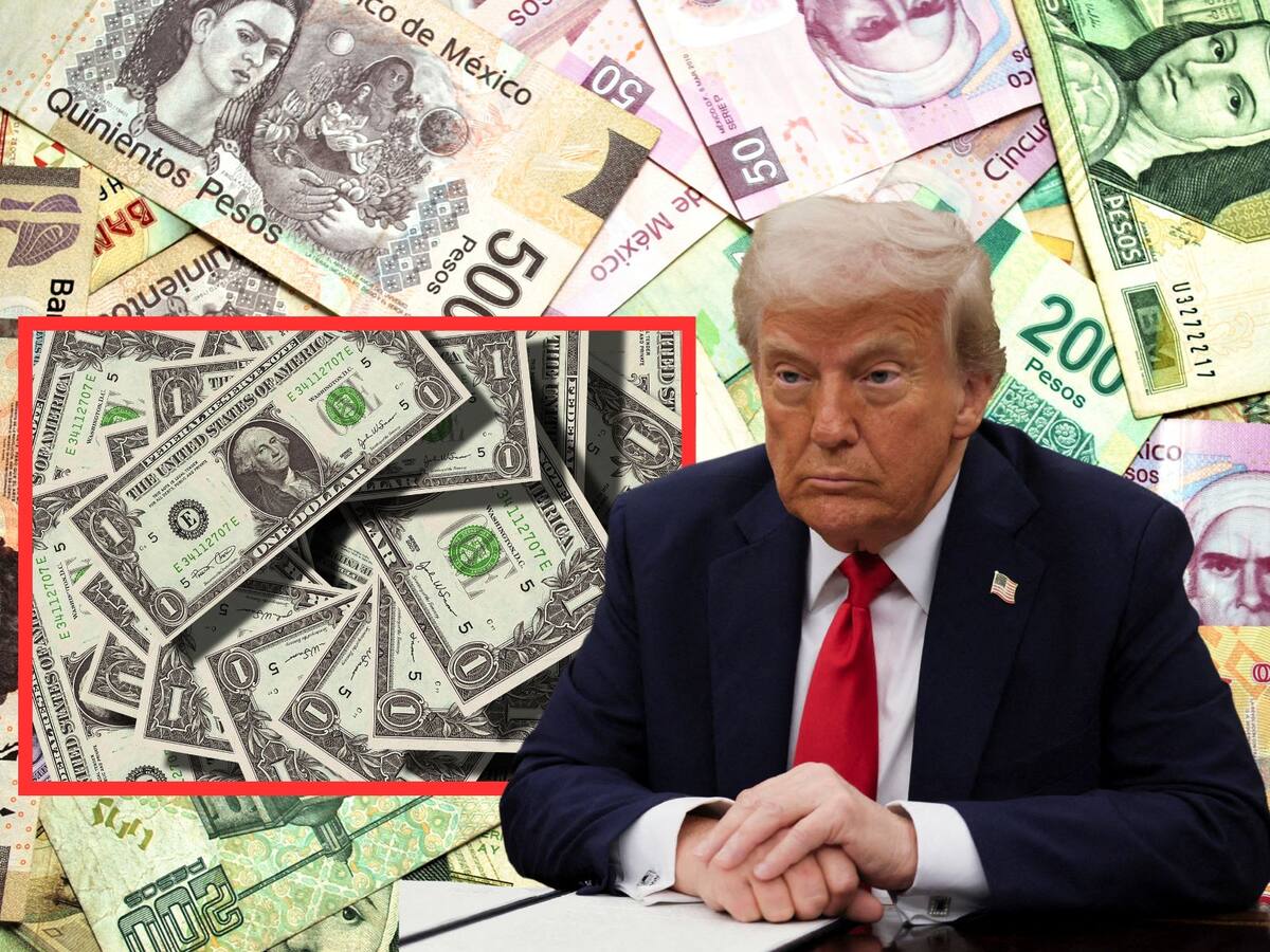 Peso mexicano y bolsa repuntan con fuerza tras pausa en aranceles recíprocos de Trump. | Crédito: REUTERS/Canva