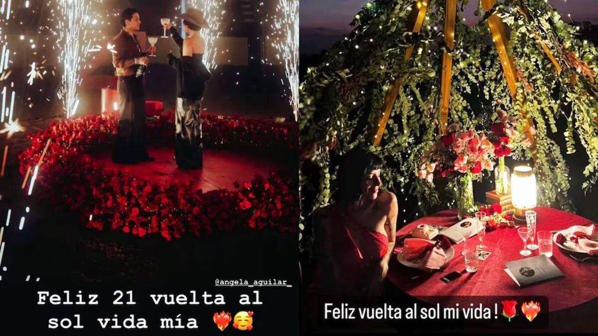 Chrisitan Nodal usó una frase muy parecida para felicitar a Cazzu y Ángela Aguilar.